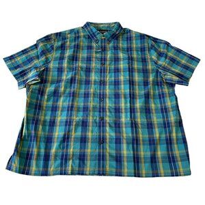 Alaskan Hardgear Borealis Shirt Men’s Size 2XL Green Plaid Short Sleeve NWOT